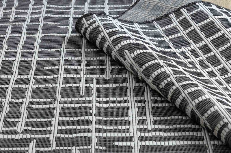 RUG/LU/VINEA/LINES/BLACK+CREAM/80x150 zdjęcie 8