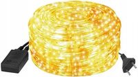 WĄŻ świetlny 20m LED LAMPKI CHOINKOWE BIAŁY CIEPŁY