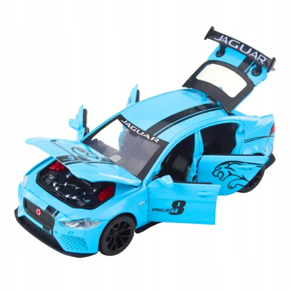 SAMOCHÓD METALOWY JAGUAR NIEBIESKI zdjęcie 3