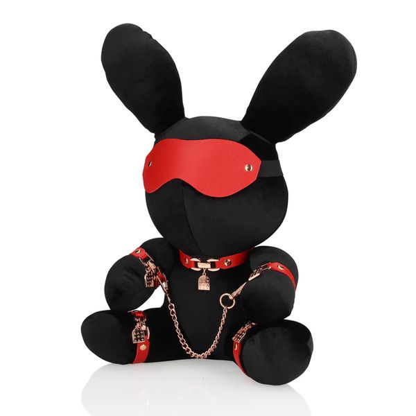 Rabbit Bondage - Velvet - Large - Black zdjęcie 3