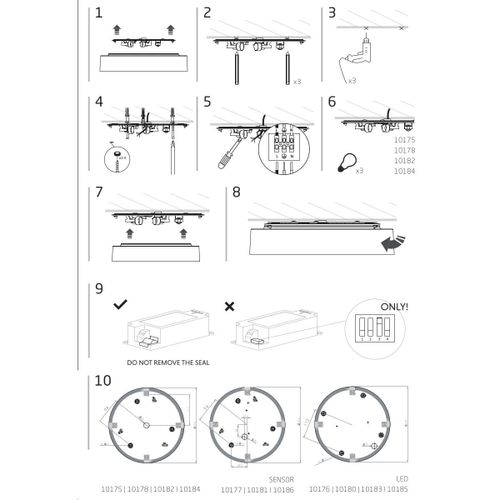 Ledowa lampa natynkowa Arena sufitowa 18W 4000K do holu biała na Arena.pl