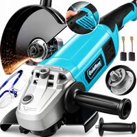 SZLIFIERKA KĄTOWA 230MM 3300W SOFT START WOLNY START M14 + OKULARY RĘKAWICE