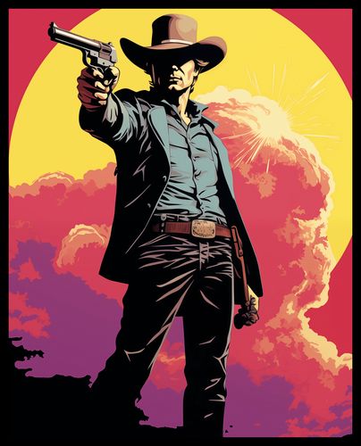 Plakat 40x50cm Strzelec z Epoki na Arena.pl