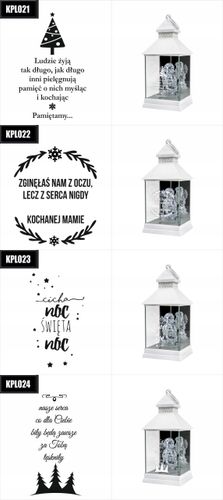 ZNICZ LAMPION aniołek LED grawer Rocznica Śmierci na Arena.pl