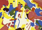 Plakat 18x13cm Klänge, Wassily Kandinsky Vintage do Salonu