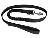 Smycz z amortyzatorem - idealna dla ciągnących psów Chaba 16mm/122cm czarna