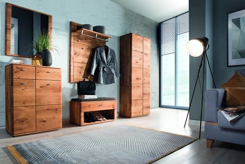 Lustro wąskie w dębowej ramie Orio na Arena.pl