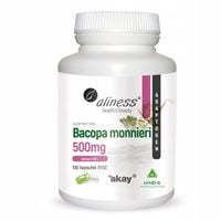 Aliness Bacopa monnieri EXTRACT 50% 100 kapsułek PAMIĘĆ KONCENTRACJA MÓZG