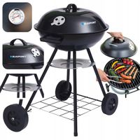 Grill Węglowy Ogrodowy z Pokrywą ruszt + popielnik termometr GC401