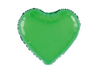 Balon foliowy serce, zielone, 45 cm (18 cali) [balon na hel]