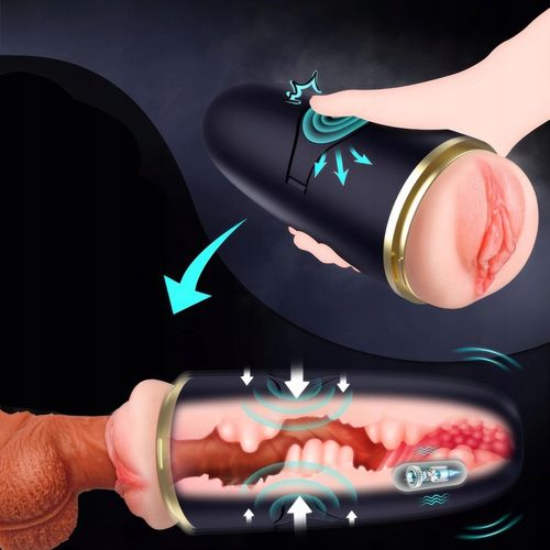 Automatyczny Masturbator Męski Ssący Realistyczna Pochwa Wypustki 10 Trybów na Arena.pl