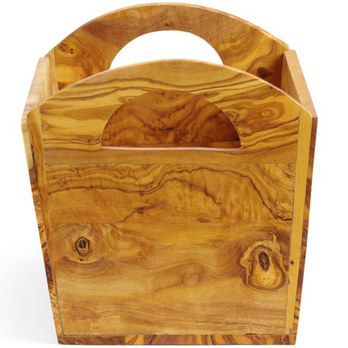 Pojemnik z drewna oliwnego do serwowania pieczywa sztućców - Hendi 505274 na Arena.pl