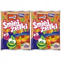 nimm2 Śmiejżelki Happies Żelki owocowe wzbogacone witaminami 130 g x 2