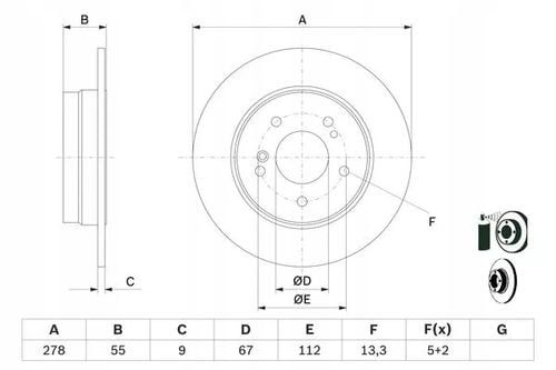 TARCZA HAM TYL 278X9 P BOSCH na Arena.pl