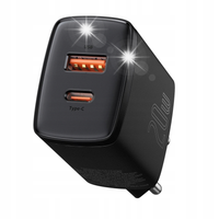 POTRÓJNA Ładowarka Baseus 2xUSB+USB-C PD QC 30W 3A