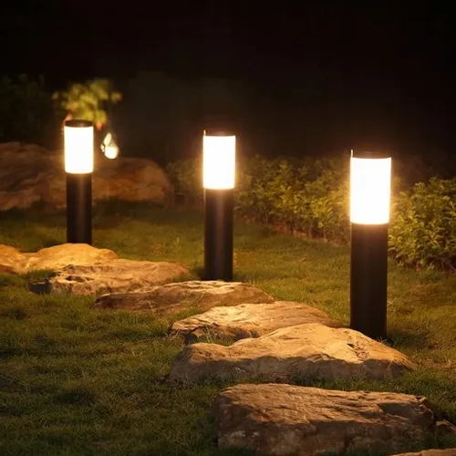 Lampa ogrodowa stojąca słupek do LED E27 65cm na Arena.pl
