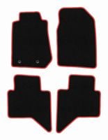 Dywaniki welurowe CARLUX-RED do Isuzu D-MAX II 2011- czarne/czerwone