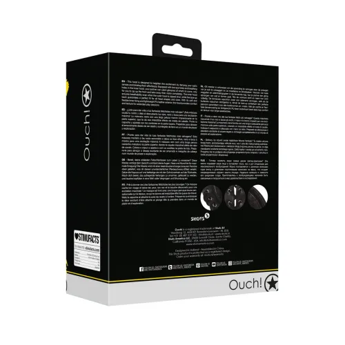 shots ouch! maska z zamkiem, sznurowana, oddychająca, czarna na Arena.pl