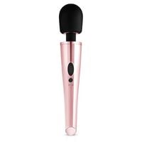 wibrujący masażer wand easytoys rosy gold różowy silikonowy usb 30 cm