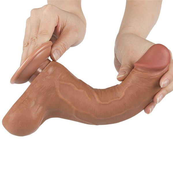 8.5'' Sliding Skin Dual Layer Dong Brown zdjęcie 5
