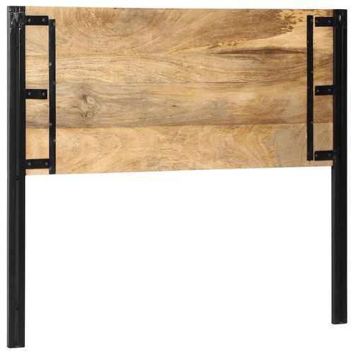 Zagłówek 120 cm lite drewno mango i żelazo na Arena.pl