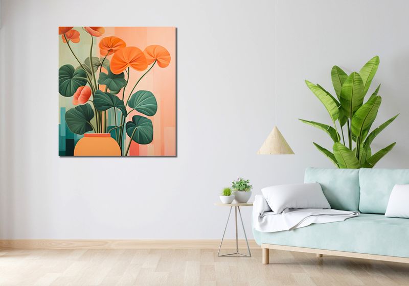 Obraz 90x100cm Kwiatowa Harmonia zdjęcie 2