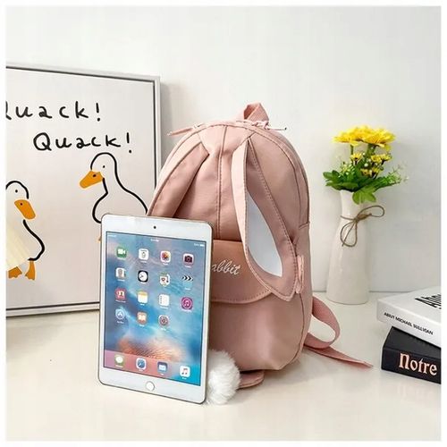 PLECAK DLA DZIECI KRÓLIK Z USZAMI - Łososiowy na Arena.pl