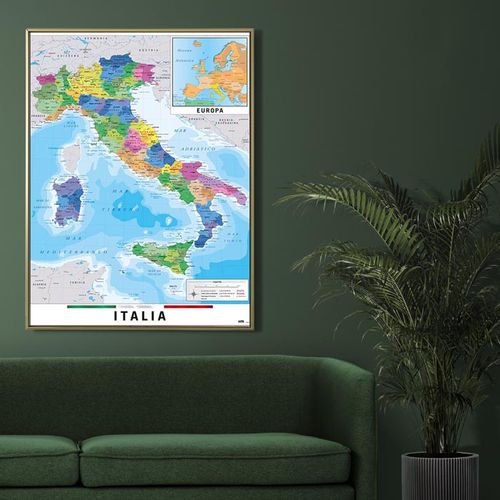 Mapa Włoch - plakat 61x91,5 cm na Arena.pl