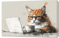 Obraz 90x60cm Nie przed Kawusią