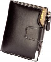 Portfel Męski skóra na suwak zatrzask Skórzany C4_BRĄZOWY