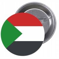 Przypinki buttony FLAGA SUDAN znaczki z grafiką
