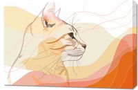 Obraz 90x60cm Delikatny Profil Kota