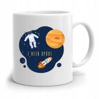Kubek Prezent Na Dzień Dziecka I Need Space Z Nadrukiem Ze Zdjęciem