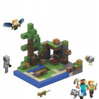 Klocki magnetyczne Minecraft Zabawka Żniwa Farma Klocki 212szt+6Figurek