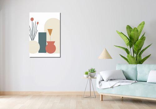 Obraz 60x90cm Kremowe Wazony na Arena.pl