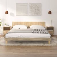 Szafki nocne, 2 szt., dąb sonoma, 40x35x47 cm