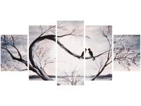 70CM 150CM ZEGAR 5 ELEM W ŚWIETLE KSIĘŻYCA DRUK OBRAZ