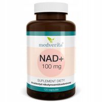 NAD+ 100mg Dinukleotyd Nikotynoamidoadeninowy NADH NMN mitochondria 120 kps
