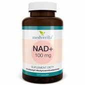 NAD+ 100mg Dinukleotyd Nikotynoamidoadeninowy NADH NMN mitochondria 120 kps