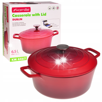 Garnek brytfanna kociołek z powłoką marmurową 6.5L KAMILLE