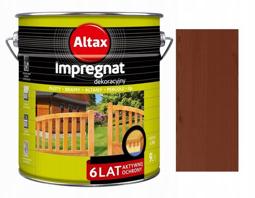 Altax- Impregnat Dekoracyjny, 9L, Brąz na Arena.pl
