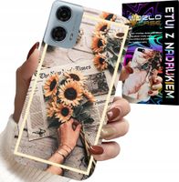 ETUI DO MOTOROLA G24 / G04 - KWIATISTY WZÓR SŁONECZNIK SŁONECZNIKI