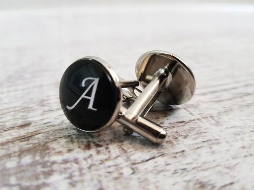 Spinki do Mankietów Koszuli z Inicjałami do Ślubu Ślub Inicjały na Arena.pl