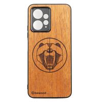 drewniane etui bewood redmi note 12 4g niedźwiedź merbau