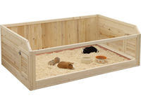 KERBL Klatka drewniana domek świnki morskiej kawii jeża gryzoni 113x75x40cm