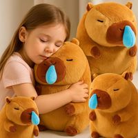 KAPIBARA ŚPIĄCA PLUSZAK ZABAWKA MASKOTKA PLUSZOWA PRZYTULANKA MIĘKKA 30CM