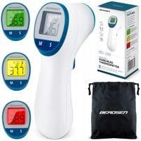 TERMOMETR BEZDOTYKOWY NA PODCZERWIEŃ ELEKTRONICZNY ALARM GORĄCZKI LEKARSKI