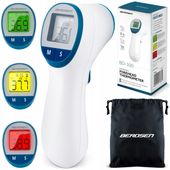 TERMOMETR BEZDOTYKOWY NA PODCZERWIEŃ ELEKTRONICZNY ALARM GORĄCZKI LEKARSKI