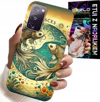 ETUI DO SAMSUNG GALAXY S20 LITE - ZNAK ZODIAKU, RYBA ASTRONOMIA + FOLIA