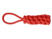 Zabawka dla psa do przeciągania - Dingo Energy Kolba z rączką 32cm czerwona